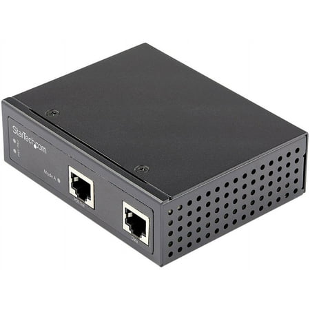 UPC: 0065030891363 | StarTech.com POEINJ30W Industrial Gigabit Ethernet PoE Injector – 30W 802.3at PoE+ Midspan 48V-56VDC DIN Rail Power Over Ethernet Injector Adapter – -40 to +75C Cameras/Sensors/WiFi Access (POEINJ30W)