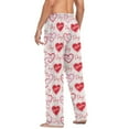 thumbnail image 7 of joogoo Men's Pajama Pants Valentine's Hearts Soft Long Sleep Lounge Pjs Bottoms XL, 7 of 7