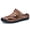 Light Brown, variant on Orthopedic Sandals for Men Slip on Non Slip Leather Hollow Athletic Shoes Orthopedic Slipper Breathable Mesh Stretch Work Shoes Comfort 2026 New Orthopedic Shoes