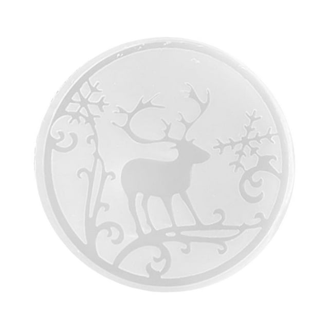 Posavasos navideños, manualidades, creativos, almohadillas de silicona, modelo para centro de mesa Estilo B