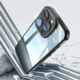 thumbnail image 4 of Allytechgroup iPhone 15 Pro Max Case, Shockproof Bumper Slim Fit Clear Back Cover with Camera Lens Protector - Anti-Scratch Phone Case for Apple iPhone 15 Pro Max, Black, 4 of 6