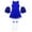 Blue, variant on Aislor Girls Cheerleading Costume Sleeveless Letter Printed Patchwork Dance Dress Flower and Socks