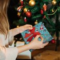 thumbnail image 7 of BJUTIR Wrapping Paper Foil 1PC DIY Men's Women's Children's Christmas Wrapping Paper Holiday Gifts Wrapping Truck Plaid Snowflake Green Tree Christmas Design Snowflake Car Small Mesh Drawstring Bags, 7 of 7