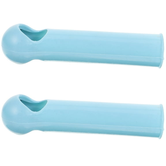 2 Pcs Broom Handle Rubber End Brrom Cap Core Divider Dustpan