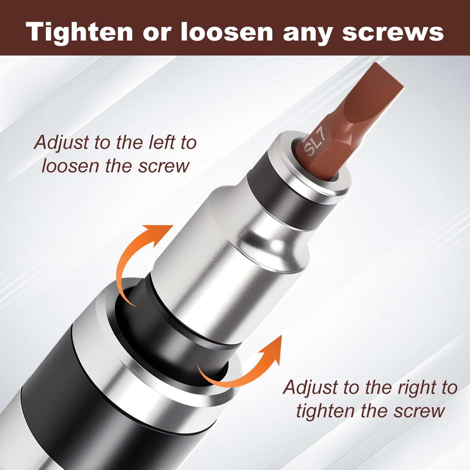 Hand Impact Screwdriver Set Reversible Manual Impact Driver Tool For Rusted Frozen Screws (silver )