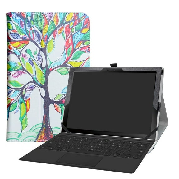 Labanema 12.0" Samsung Galaxy Book2 12 SM-W737AZSBATT Case, PU Leather Folio Stand Protective Case, Cover for 12.0" Samsung Galaxy Book2 12 SM-W737AZSBATT (Love Tree)