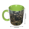 thumbnail image 3 of Game Graphics Coffee Mug Fun Custom Ceramic Mugs 11oz Green, 3 of 5