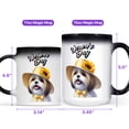 thumbnail image 4 of Happy Women's Day Shih Tzu Sunflower Vintage Proud Mom Heat Color Changing Mug Lion Dog Lover Gifts Magic Coffee Mug - 02030, 4 of 4