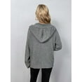 thumbnail image 3 of Button-Down Long Sleeve Hooded Sweater, 3 of 10