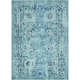 thumbnail image 1 of Unique Loom Medici Distressed Rug 7' x 10' Rectangle Light Blue/Turquoise, 1 of 1