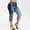 Dark Blue, variant on YWDJ Tights for Women Workout Butt Lifting Plus Size Capris Jean Sports Yogalicious Print Patterned Summer Fashion Denim Utility Dressy Everyday Soft Printed Denim Base Size Jeggings Black XXL