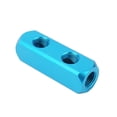 thumbnail image 1 of Lefu Aluminum Air Hose Inline Manifold Block Splitter G1/4 Threaded Manifold Fitting, 1 of 9