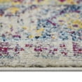 thumbnail image 4 of 8' Gray Floral Power Loom Runner Rug, 4 of 5