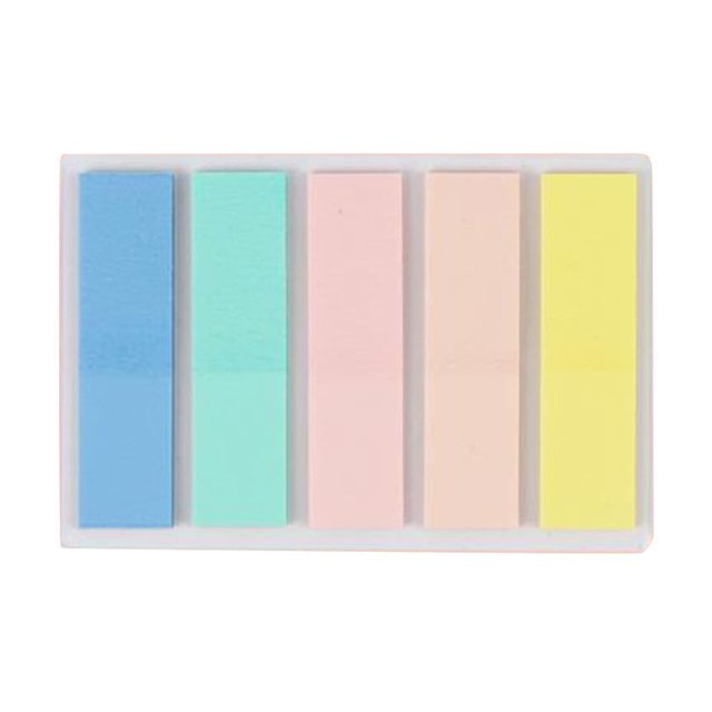 WLOELOEW Autocollants d'Étiquettes Transparents Bande Fluorescente Marqueurs de Page Autocollants Ensemble C pour l'Organisation des Études des Étudiants 100 Feuilles Plastique C
