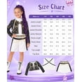 thumbnail image 2 of G*'irls Anime Pop Singer Costume Set - Sparkle Jacket Crop Top Shorts Outfit with Purple Braid Wig Halloween Cosplay Birthday Party Ages 4-12 Apparel Accessories, 2 of 9