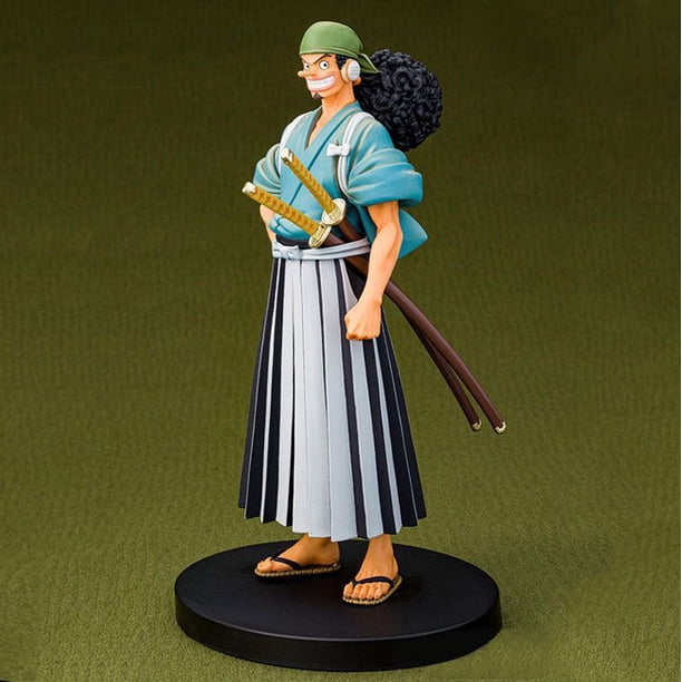 Figura de acción de One Piece, Luffy Zoro Sanji strawhe Crew, modelo coleccionable de PVC, decoración, muñeco de juguete, regalo de Navidad Gong Bohan LED