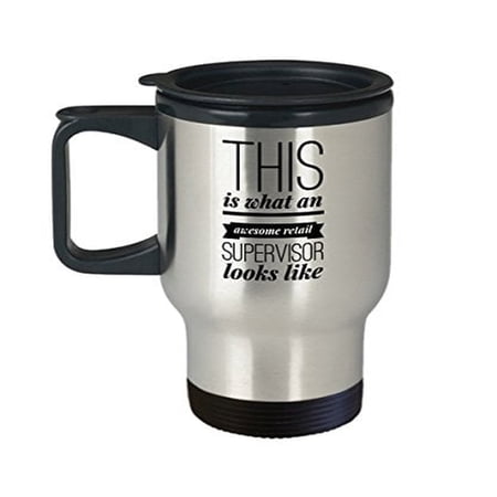 Awesome Supervisor Coffee Mug - 14oz Stainless Steel Travel Cup for Coworkers