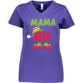 thumbnail image 3 of Inktastic Christmas Mama Elf Women's V-Neck T-Shirt, 3 of 5