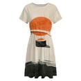 thumbnail image 4 of Sushi House 2 Short Sleeve Dress Women Summer Evening Dresses Ladies Sundress, 4 of 7