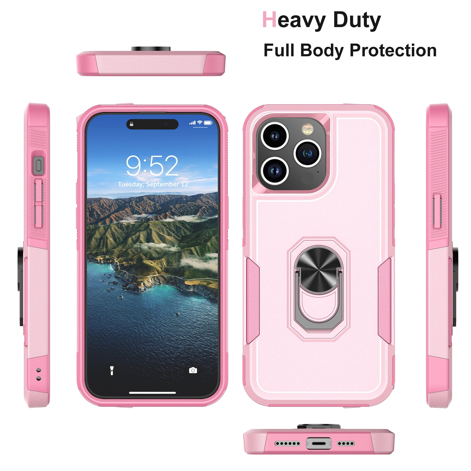 Njjex Shockproof Case for iPhone 15 Series 2023, 360