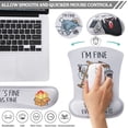 thumbnail image 4 of sixwipe Ergonomic Mouse Pad with Wrist Rest, Funny Cute Desk Keyboard Wrist Rest and Computer Wrist Support, No Slip Keyboard Wrist Pad with Coaster for Easy Typing and Hand Pain Relief, 4 of 7