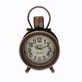 thumbnail image 1 of Bronze Rustic Antique De Paris Metal Table Clock, 1 of 1