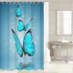 thumbnail image 3 of 2025 Blue Butterfly Shower Curtain for Bathroom, Shower Curtain 12PCS Hooks Bathroom Accessories, 3 of 4
