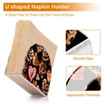 thumbnail image 4 of Hearts Leopard Skin Napkin Holder for Table Clear Napkin Stand Paper Holder Acrylic Organizer Dispenser Napkins for Dinner Kitchen Restaurant Room, 4 of 8