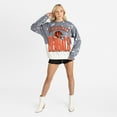 thumbnail image 3 of Women's Gameday Couture  Gray Cincinnati Bengals Arch Rivals Faded Wash Sweatshirt, 3 of 7