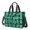 Green and Purple Checkered Pattern, variant on Yellow and Black Checkered Pattern Canvas Messenger Tote Bag, Nurse Handbag with Multi Pockets & Removable Strap, Magnetic Closure Gifts for Birthday Christmas Thanksgiving
