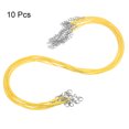 thumbnail image 3 of 10uds Encerado Collar Cordón A Granel, 16 Pulgadas y 1,5mm Diámetro Collar Cadena Cuerda con Cierre para Colgantes, Pulseras, Joyería Fabricación, Amarillo, 3 of 6