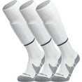thumbnail image 1 of APTESOL Knee High Soccer Socks Team Sport Cushion Socks for Boys Girls Men Women [3-Pair White,M], 1 of 7