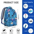 thumbnail image 6 of Large Capacity Hawaii Tropical Wind Palm Leaves Backpack: Perfect Gift for College Students, Durable Lightweight Laptop Daypack with Padded Sleeve for High School, Campus Commute, Work, and Travel, 6 of 6