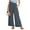 Dark Gray, variant on Patlollav Women Summer High Waisted Cotton Linen Palazzo Pants Wide Leg Long Lounge Pant Trousers with Pocket