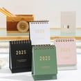thumbnail image 5 of Vixolx Mini Desk Calendar 2024-2025, Small & Standing, Flip Calendar for Desks - 8" x 5" July 2024 to Dec 2025 18 Monthly Desktop Calendar- Thick Paper Twin-Wire Binding for Home Office (White), 5 of 8
