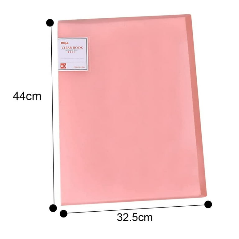 Qunrwe A3 Art Portfolios Case 40 Pages,Diamond Painting Storage Book,Pocket  Protector with Index Stickers,Clear Sheet Protectors Presentation