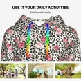 thumbnail image 4 of Honeii Rose Mix Leopard 3 Pattern Womens Oversized Hoodies Long Sleeve Sweatshirts Pullover Fall Outfits with Pocket-Medium, 4 of 7