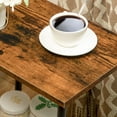 thumbnail image 4 of HOOBRO Bed Side End Table Nightstand 2-Layer Storage Shelves Living Room Rustic Brown BF09BZ01, 4 of 9
