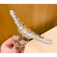 thumbnail image 4 of 2 pinzas para el pelo con perlas grandes, pinzas para el pelo blancas y negras, pinzas para el pelo largas y gruesas, pasadores, accesorios para el cabello para mujeres y niñas, 4 of 5