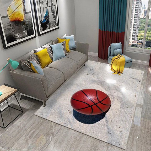 Sports equipment basketball model Decoration of carpets Children's bedroom living Dining
