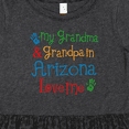 thumbnail image 4 of Inktastic Arizona Grandma Grandpa Love Me Girls Toddler Dress, 4 of 5
