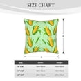 thumbnail image 4 of Fotbe Corn 7 Pattern Velvet Decorative Throw Pillow Covers with Elegant Piping, Soft Plush Cushion Cover for Sofa, Bed, Car, Office-18"x18", 4 of 8