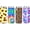 Combination A, variant on 4 Pack Leopard 12oz Slim  Can Cooler Sleeves, Neoprene  Can Cooler Bulk, Collapsible Insulators Cooler Cover Fits for White Claw/Spiked Seltzer and