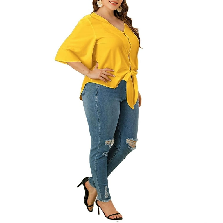 plus size blouses at walmart