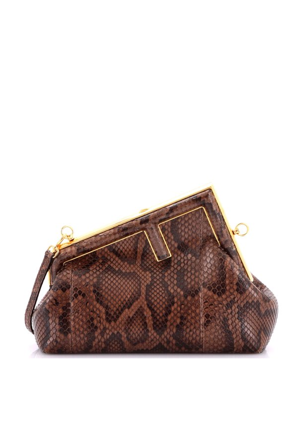 Pre-Owned First Bag Python Small By Rebag