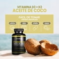 thumbnail image 2 of NuBoost Vitamina D3 K2 y Aceite de Coco - 30 Cápsulas Blandas - 400 UI D3-30 mcg K2 - MADE IN USA, 2 of 5