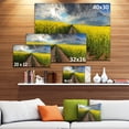 thumbnail image 3 of Sunset over Canola Panorama - Landscape Canvas Art Print, 3 of 4