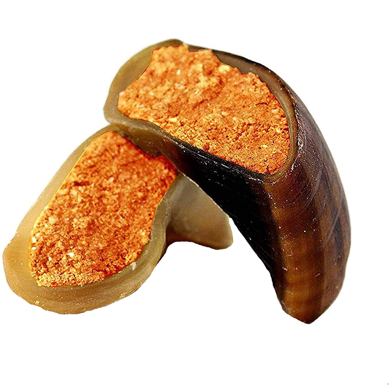 Filled Cow Hooves for Dogs (3 Count) Delicious Cheese & Bacon Flavor, Stuffed Natural Beef Hoof