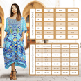 thumbnail image 5 of Miss Lavish London Kaftan Tunic One Size Cover Up Maxi Dresses Lougewear Embellished Kimono (132-Blue, One Size), 5 of 8