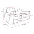 thumbnail image 4 of CorLiving Tufted Seat and Backrest Bonded Leather Sofa, 4 of 8